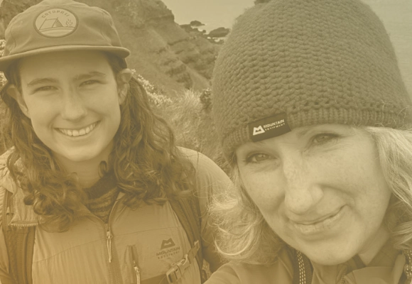Mother & Daughter Fiona McManus and daughter hiking - Building resilience beyond the studio
