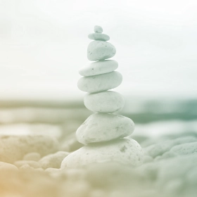 Zen stone balancing on the South Ayrshire coast — Rooted Souls Holistic Therapy