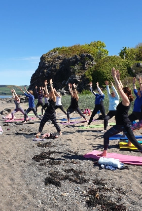 Beach Exercise Retreat at Culzean