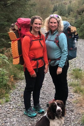 Hiking Fiona McManus and daughter hiking - Building resilience beyond the studio